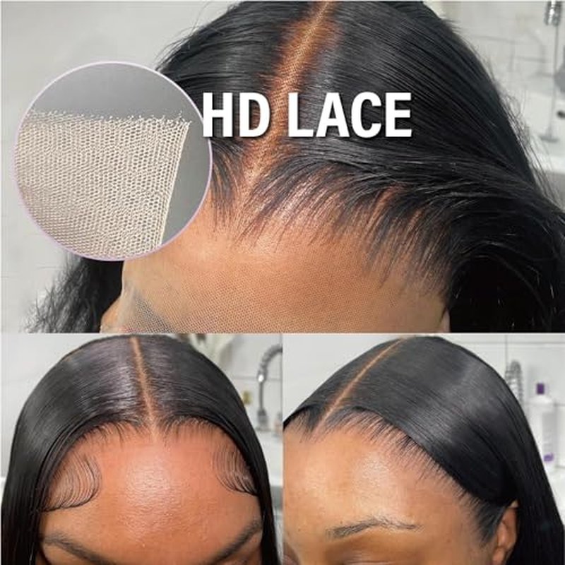 13x6 Body Wave Lace Front Wig Human Hair Pre Plucked 200 Density HD Transparent Lace Frontal Wig for Women Bleached Knots Glueless With Baby Hair 26 Inch