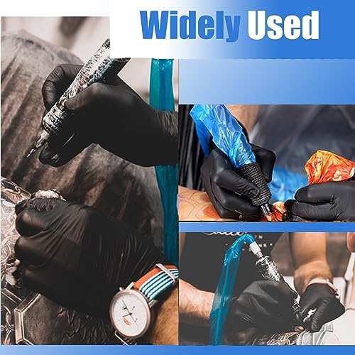 SOTICA Tattoo Clip Cord Covers - 125PCS Clip Cord Covers Tattoo Clip Cord Sleeves Tattoo Clip Cord Bags Disposable Tattoo Machine Bags for Tattoo Supplies Tattoo Accessories(Blue)