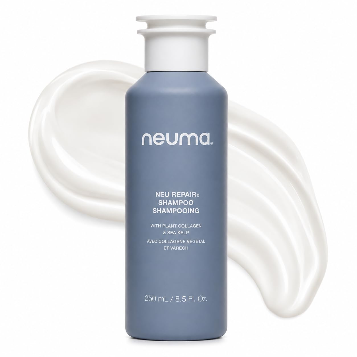 Neuma Neu Repair Shampoo 8.5 Fl. Oz. Sulfate Free Shampoo for Damaged Hair - Revitalizes, Cleanses, Fortifies, and Reduces Breakage, Lemon, Lavender & Fir Needle Scent