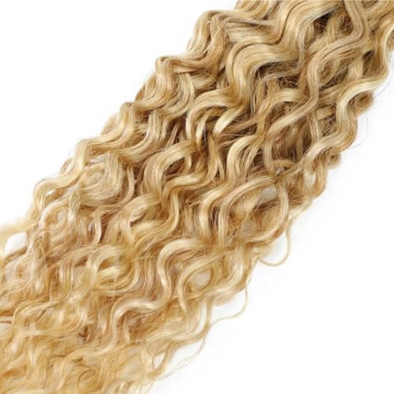 30 30 30 inch #613 Bundles Human Hair Blonde Water Wave Bundles 27/613 Human Hair Bundle 2 Tone 613 Wet and Wavy Bundle
