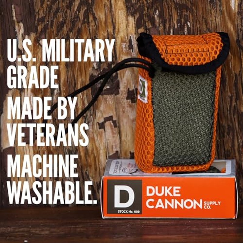 Duke Cannon Supply Co. Tactical Scrubber | U.S. Military-Grade Soap Pouch | Dual-Mesh Design for Hands & Feet | 550 Mil-Spec Paracord | Durable and Versatile for Home, Outdoor, or Field Use, 2 Pack