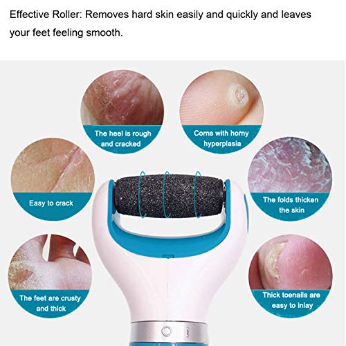 12 Pack Replacement Rollers for Amope Pedi Refills Electronic Perfect Foot File-(6 Extra Coarse& 6 Regular Coarse)