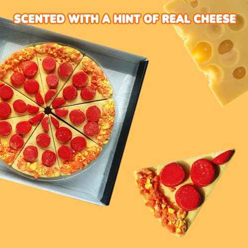 Pizza Bath Bombs Set of 8 Slices ? Large Fizzies for Relaxing Bubble Bath, Handmade Spa Gift for Women, Men & Kids ? Fun Pizza-Shaped Aromatherapy Bath Bomb Gift Set