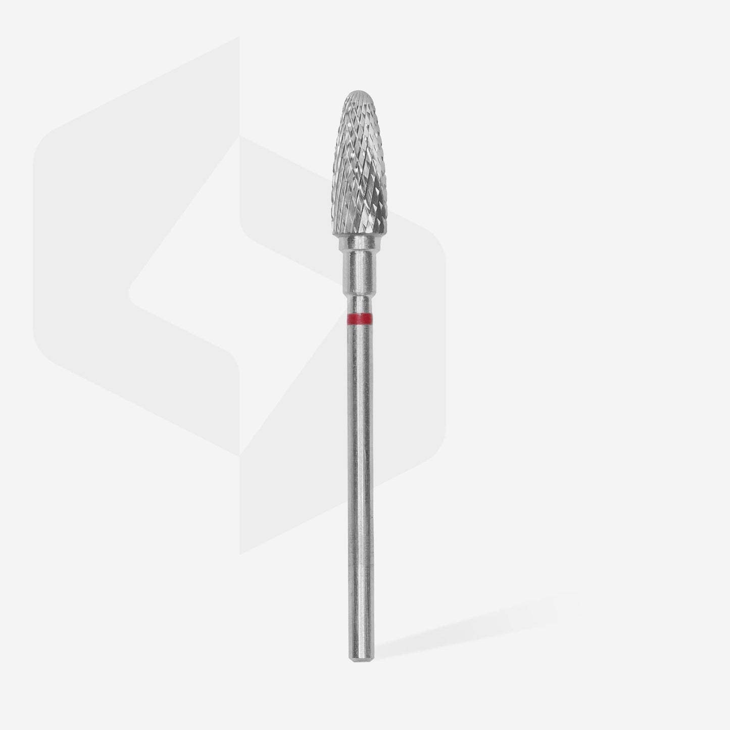 STALEKS PRO Expert Carbide Nail Drill Bit (Corn, Red, 5mm Head / 13mm WP) – Soft Hardness for Artificial Nail Correction & Gel Polish Removal in Hardware Manicure/Pedicure
