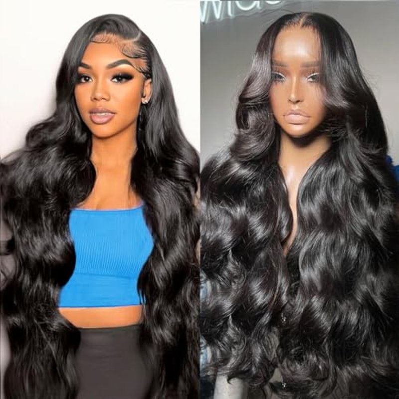 26inch 13x6 HD Lace Front Wigs Human Hair 180% Density Lace Frontal Glueless Wigs with Baby Hair Pre-Plucked Body Wave Wig for Woman