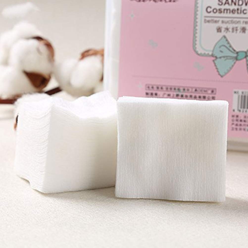 1000Pcs Ultra Thin Makeup Remover Cotton Pads for Facial and Eyes, Nail Wipes Nail Art Gel Polish Remover Pads, Square, Soft and Lint-Free