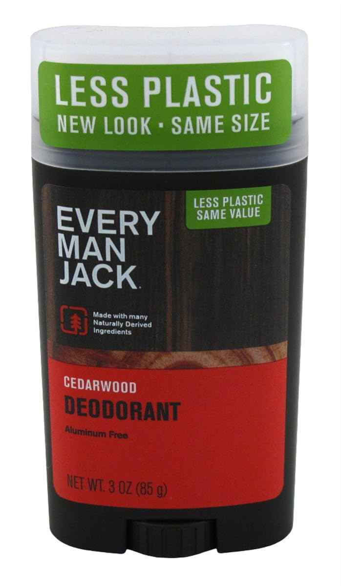 Every Man Jack Deodorant 3 Ounce Cedarwood (Aluminum-Free) (88ml) (Pack of 2)