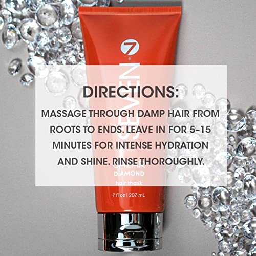 SEVEN Haircare Gazar Diamond Hair Mask Deep Conditioning Treatment for Women & Men, Increase Hydration and Shine with Honey & Green Tea, Sulfate + Paraben Free, Cruelty Free, Made in USA