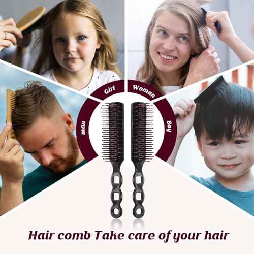 80 Pcs Hair Brushes for Homeless Individually Wrapped for Curly Hair, Women Kids Hotel Homeless Nursing Charity(Pink, 80 PCS)