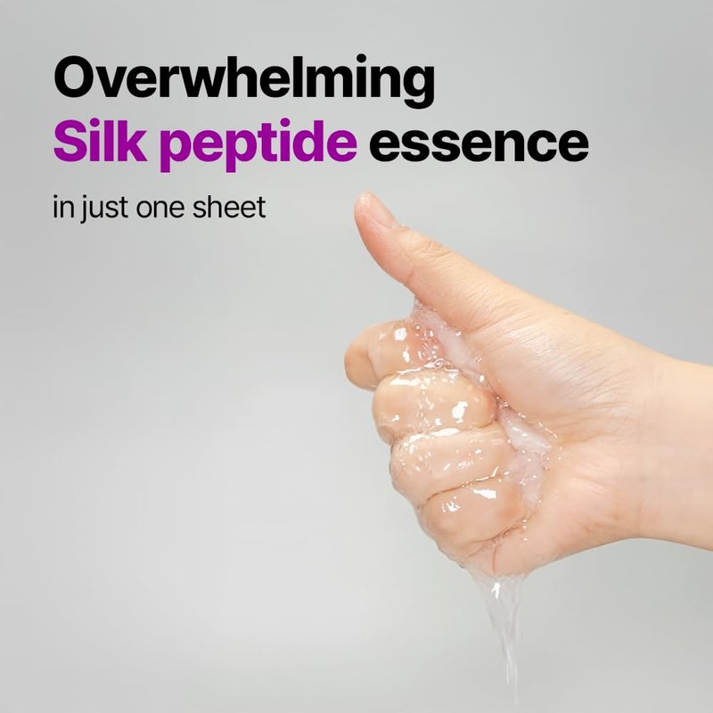 Silk Peptide Glow Sheet Mask - Firming & Lifting for Dry Skin | 10 Sheets, Korean Skincare