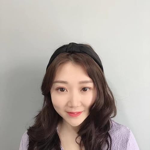 yaozeio Black Knot Headband Wide Headbands for Women Hair Accessories Head Band Hairband for Girls Knotted Headband for Women