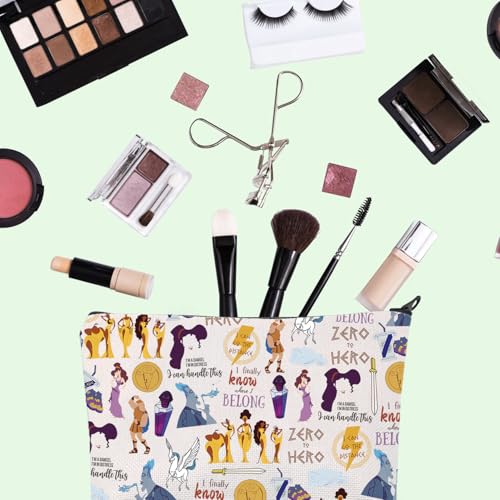 Cartoon Movie Makeup Bag Movie Characters Collage Cosmetic Bag Magic Kingd*m Gift Family Trip Gift (To hero)
