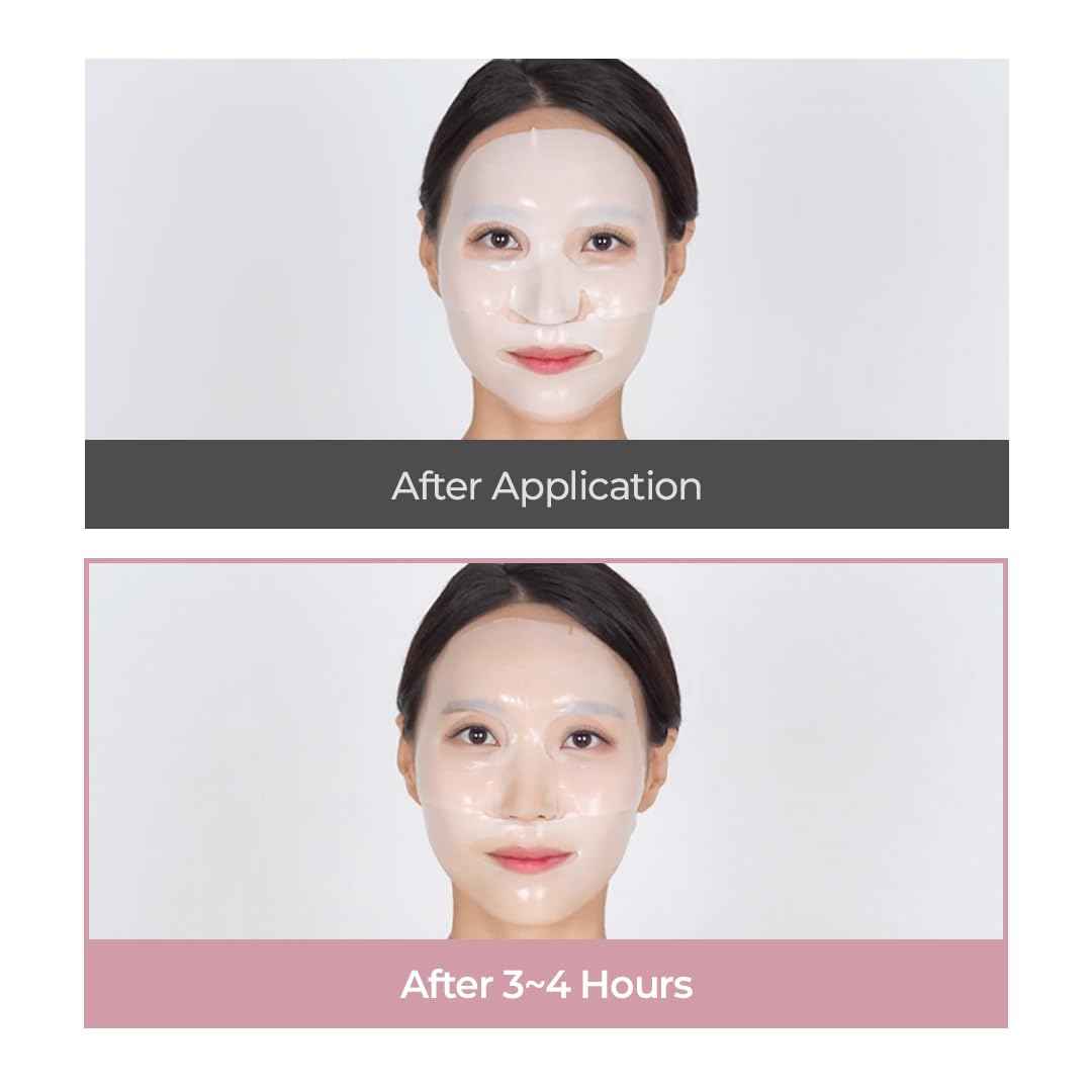 KIERA Vitalizing Collagen Gel Mask 1.42oz(40g) x 4ea | Hydrolyzed Collagen, Overnight Moisturizing, Lifting Hypoallergenic Face Mask For All Skin Types