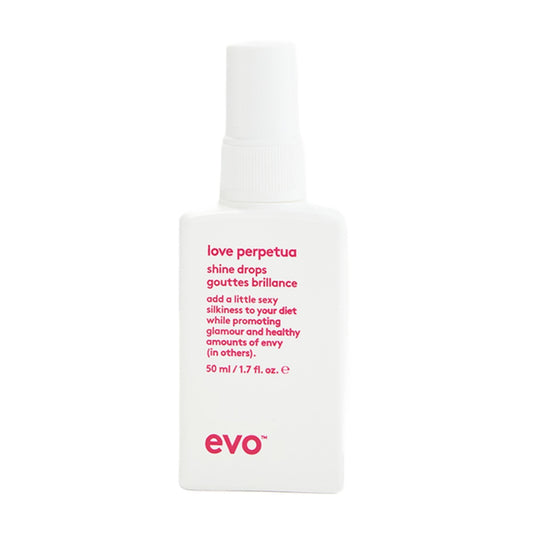 EVO Love Perpetua Shine Drops, Anti Frizz Hair Smoothing Serum for Thick & Coarse Hair - Seals Cuticles, Softens & Polishes - 1.7 fl oz