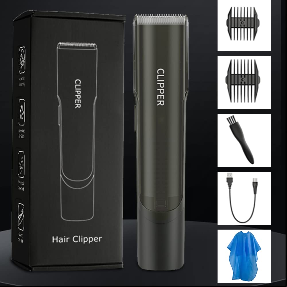 Favrison Hair Clippers for Men, Automatic Vacuum Professional Cordless Hair Clippers, Waterproof & USB Rechargeable Hair Cutting Kit Hair Trimmer with Magnetic Storage Bin