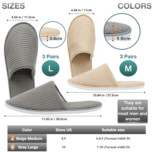 6-10 Pairs Spa Slippers, Non Slip Disposable Slippers For Guest, Washable Reusable, Which Can Be Used As Women Men, House, Indoor, Bathroom, Bedroom, Hotel, Bride Slippers