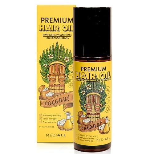 Premium Coconut Oil Hair Serum by Med:All for Women - 1.85 oz Serum