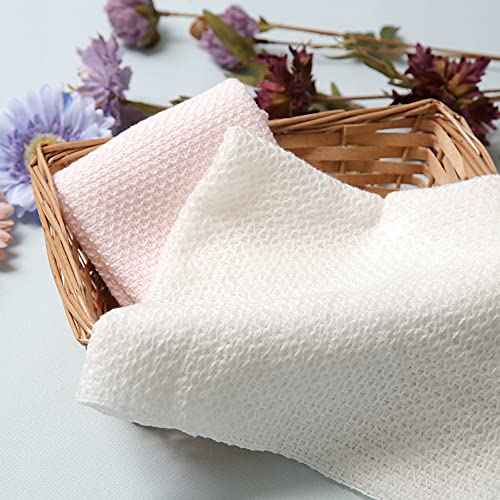 Super Soft Exfoliating Washcloth [Made in Japan] Shower Back Scrubber with Amino Acid Extract Blended as Moisturizing Essence, Exfoliating Towel for Sensitive Skin (Amino Acid Blended)