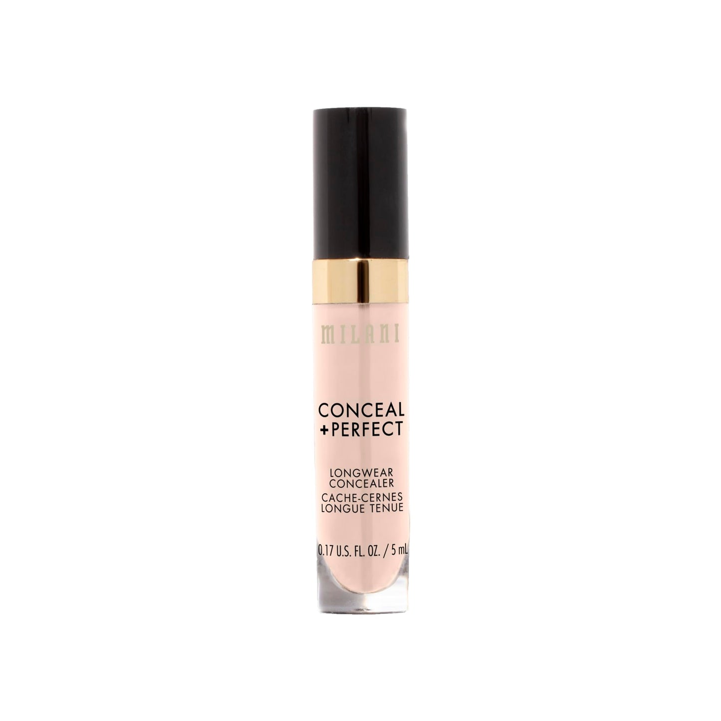 Milani Conceal + Perfect Longwear Concealer Full Coverage Infused with Hyaluronic Acid & Vitamin E, Cover Dark Circles, Blemishes & Skin Imperfections for Long-Lasting Wear - Ivory Rose