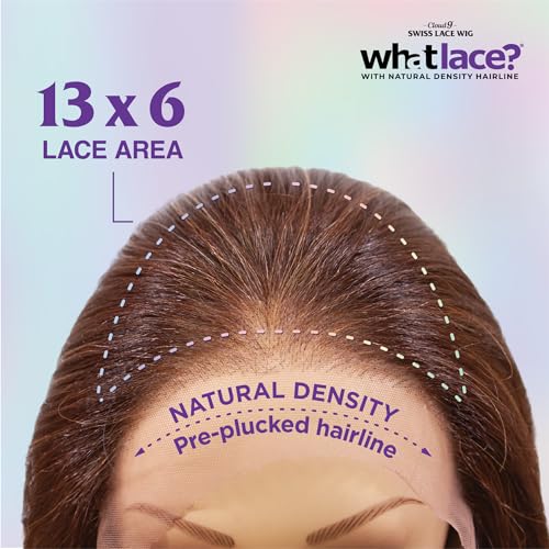 Sensationnel What Lace 13X6 Wigs - Glenna Lacefrontal Hand Tied Glueless Synthetic With Natural Density Preplucked Hairline (LIGHTASHBROWN)