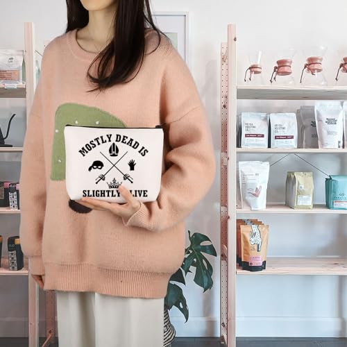 TGBJE Bride 1987 Gifts Movie Fans Merchandise Mostly Dead Is Slightly Alive Makeup Bag Movie Inspired Zipper Pouch (Mostly Dead bag)