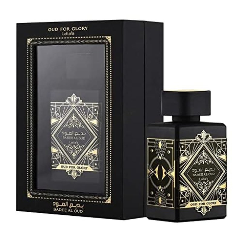 Lattafa Perfumes Bade'e Al Oud For Glory, Maahir Black & Ana Abiyedh Rouge EDP-100ml(3.4 oz)