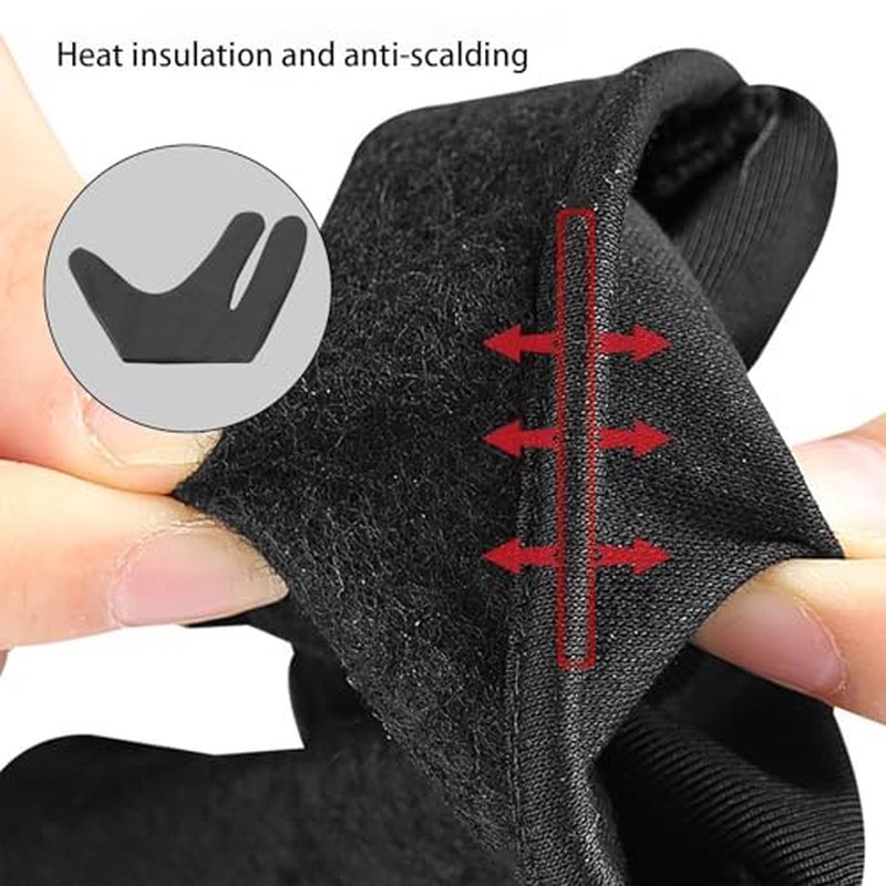 Hair Styling Gloves | 3 Finger Heat Resistant Gloves | Hair Dye Safe Curling Wand Gloves | Curling Wand Gloves | Heat
