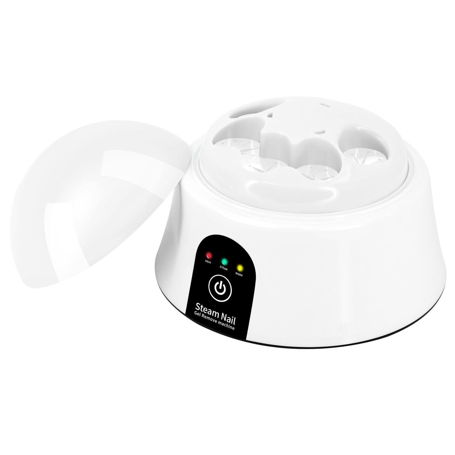 Nail Soaking Bowl, Electric Soak off Bowl Manicure Soaker for Gel Nail Polish Remover, Acrylic Nails, Dip Powder Remover, White