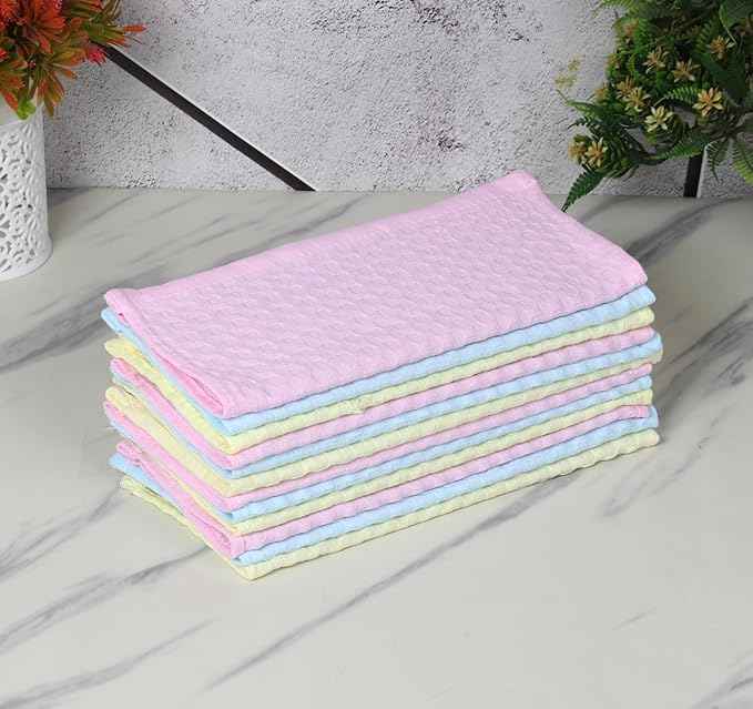 Fashiol 6 Pack Face Cloths, Soft Wash Cloth for Washing Face, Cotton Face Towels for Sensitive Skin Women Facial Makeup Remover Reusable Absorbent Washcloths | 10.5 x 10.5 in