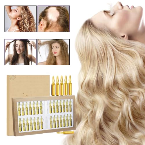Stem Cell Complete Hair Growth Cycle Solution 2.0, Stem Cell & Multi-peptides Serum Ampoules for HairGrowth, Deep Repair for Thicker and Fuller Hair