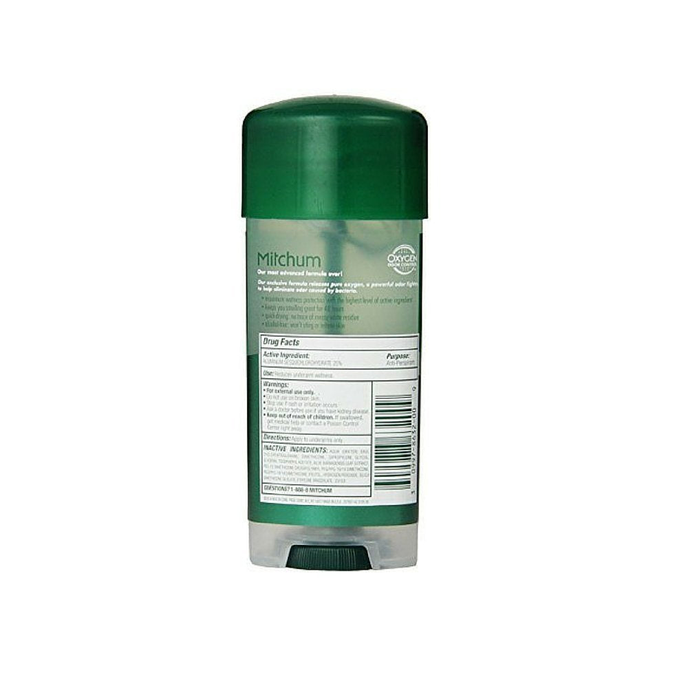 Mitchum Advanced Control Unscented Gel | Anti-Perspirant & Deodorant 3.4 oz - Pack of 5