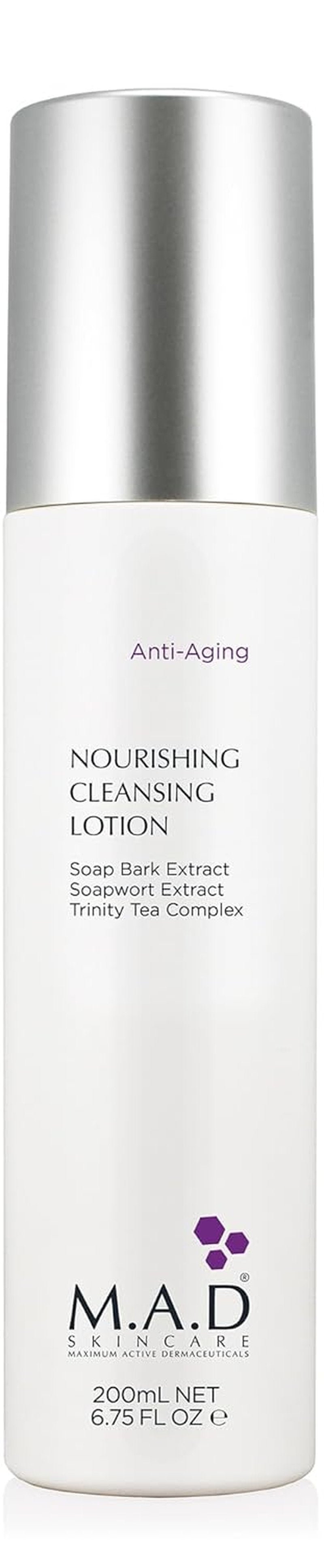 M.A.D Skincare Anti-Aging Nourishing Cleansing Lotion - Gentle, Non-Drying Formula for All Skin Types