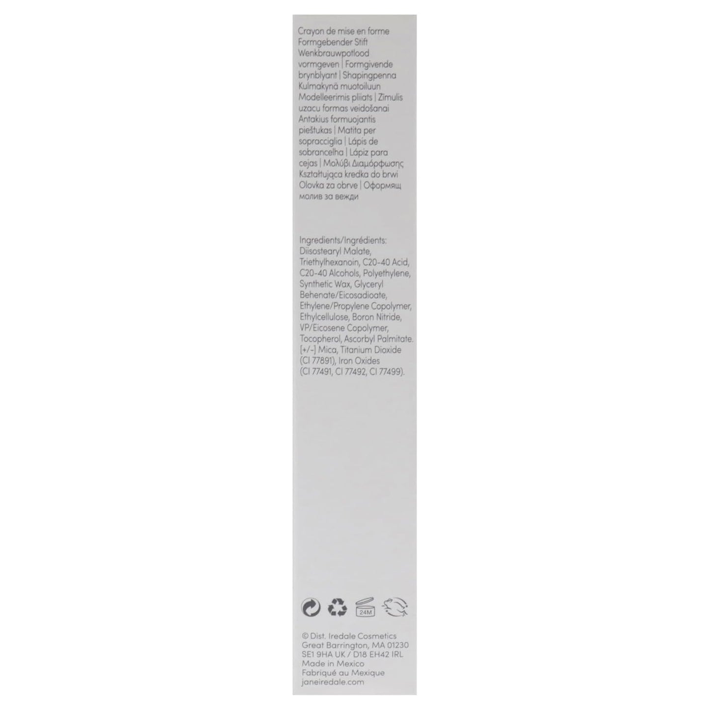 Jane Iredale PureBrow Shaping Pencil - Retractable Brow Pencil with Spoolie | Water-Resistant, Smudge-Proof Formula