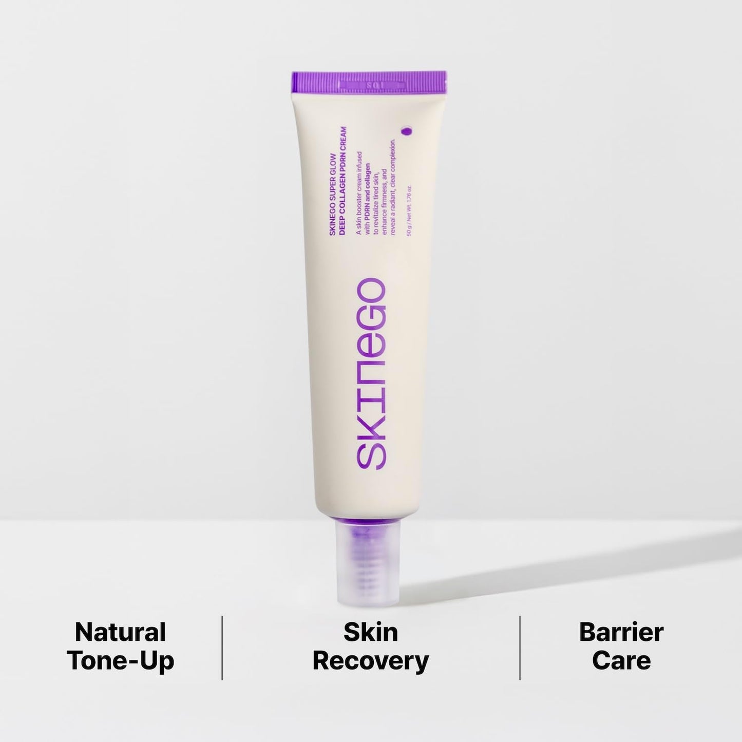 SKINEGO Pharmeus Super Glow Deep Collagen PDRN Cream – 1,000,001ppb PDRN & Collagen, Radiant FinishAdds radiance Moisturizer for Dewy Skin, Firming & Hydrating, 50g / 1.69 fl.oz.