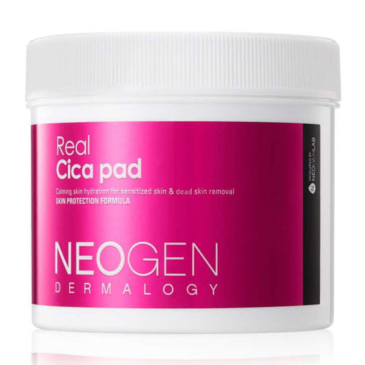 DERMALOGY by NEOGENLAB Real Cica Pad - Restores Skin Barrier Soothes Gently Exfoliates & Cleanses (Cica Micellar Pad)