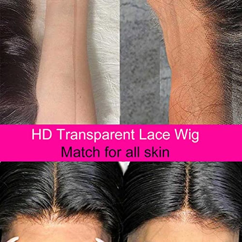 Foreverlove Deep Curly Lace Front Wigs Human Hair Natural Color 13x4 HD Lace Wigs for Black Women 200% Density 10A Grade Brazilian Virgin Human Hair (18 Inch)