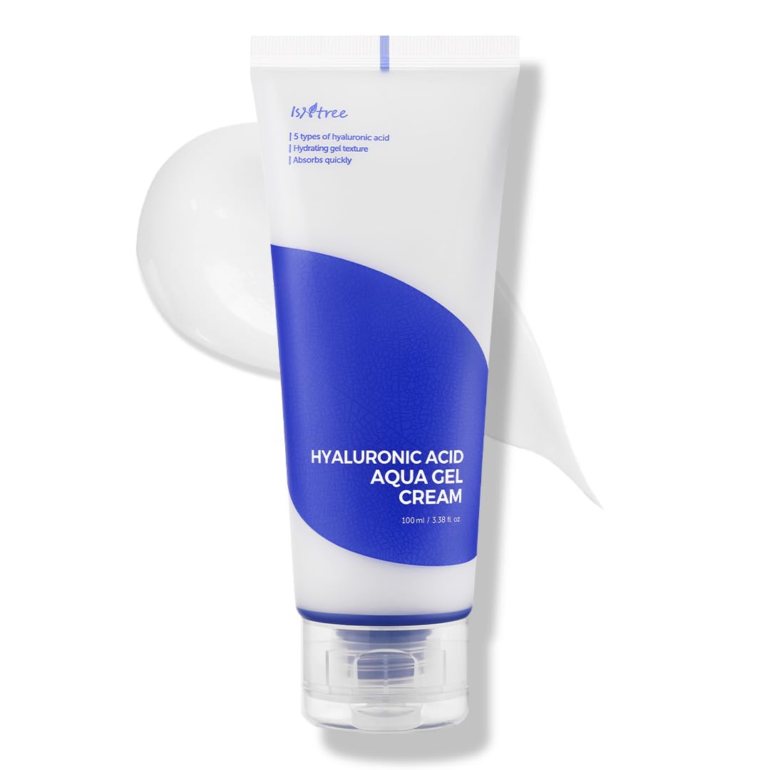 IsNtree Hyaluronic Acid Aqua Gel Cream & Daily Sun Gel Set | Hydrating Skincare Duo, 100ml + 50ml