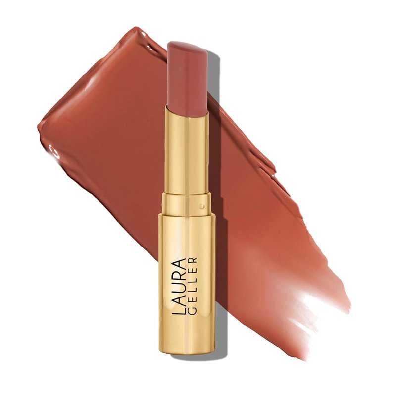 Laura Geller Jelly Balm Tinted Lip Color - Cocoa-Motion | Hydrating Vitamin E, Semi-Shine Finish