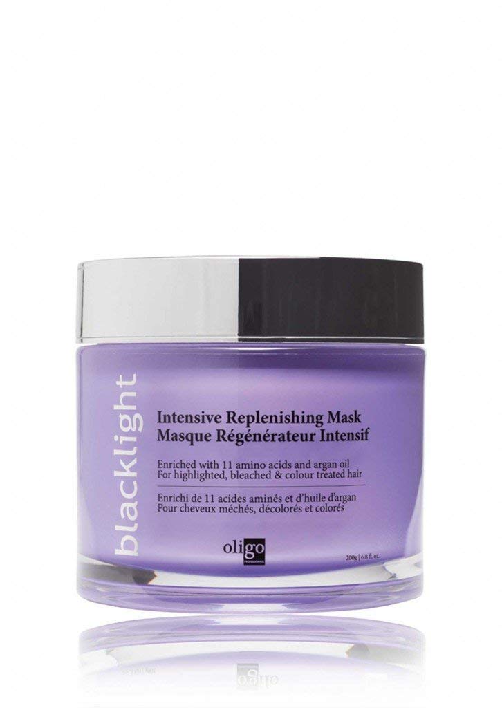 Oligo Professionnel Blacklight Intensive Replenishing Hair Mask Hair Mask for Dry Damaged Hair and Growth with 11 Amino Acids | Damaged Hair Treatment Mask | Sulfate Free Hair Masks (6.8 oz)