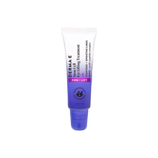 Derma E Stem Cell Lifting Eye Treatment – Multi Action Firming and Tightening Under Eye and Upper Eyelid Cream - Hydrating and Revitalizing Moisturizer, 0.5oz