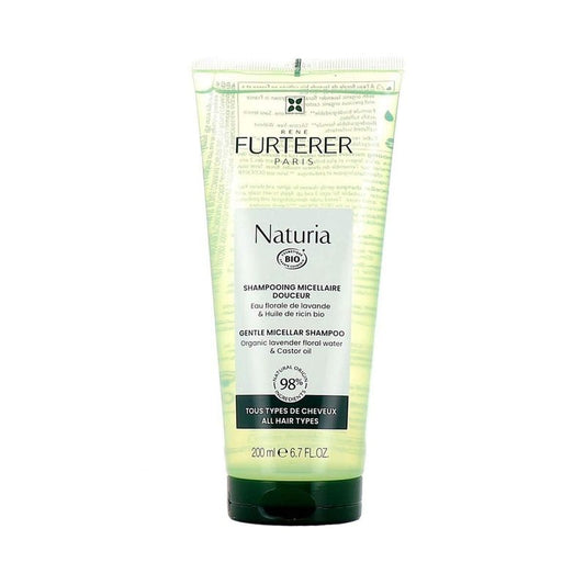Rene Furterer NATURIA Extra Gentle Shampoo, Daily Use, Peppermint & Basil Oil, All Hair Types, 6.7 oz.