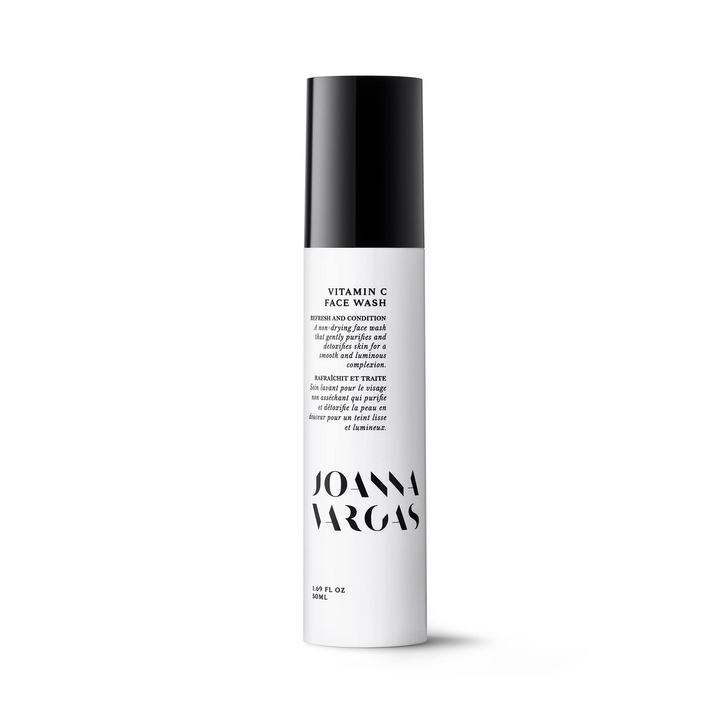 Joanna Vargas Vitamin C Face Wash for Women – Hydrating Daily Facial Cleanser with Witch Hazel, Hyaluronic Acid & Galactoarabinan – Gentle Clarifying Face Wash for Dry or Dull Skin – 120ml