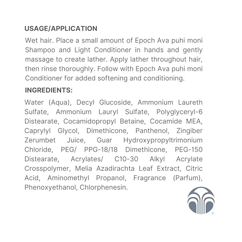 Nu Skin Epoch Ava Puhi Shampoo & Conditioner - Embrace the South Pacific Tradition of Ava Puhi Moni for 2-in-1 Hair Care, Infused with Natural Luster, Leaving Your Hair Clean