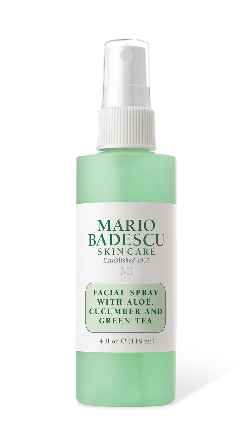 Mario Badescu Facial Spray - Hydrating Aloe, Cucumber & Green Tea Mist for All Skin Types | Refreshing Face Mist
