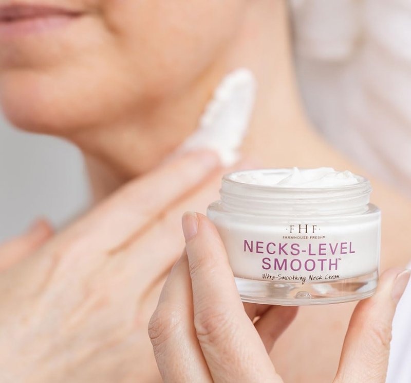FarmHouse Fresh Neck Cream with Hyaluronic Acid, Necks-Level Smooth Ultra-Smoothing Triple Effect Moisturizer for Hydrating and Smoothing Neckline