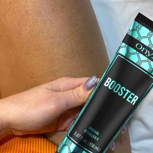 Onyx Booster Tanning Bed Intensifier Lotion - Tanning Bed Lotion with Accelerator & Tattoo Protection Formula, No Bronzer, Fast & Even Tan, Face & Body Indoor Tanning Lotion Accelerator