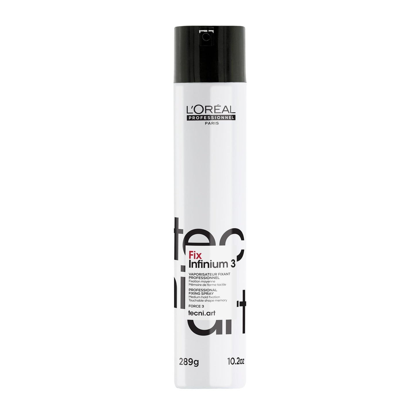 L'Oréal Professionnel Paris Fix Infinium 3 - Medium Hold Hairspray For Lasting Shape and Shine, Reduces Frizz Without Stiffness