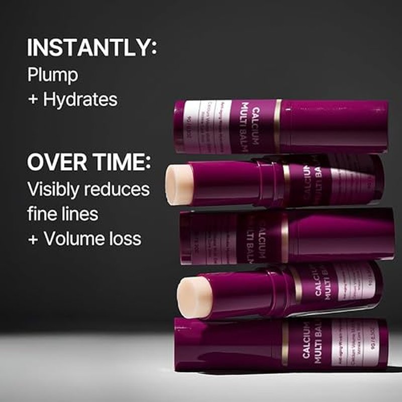 Cemenrete Calcium Volume Multi Balm Stick, Anti Wrinkle Calcium Balm, Anti-aging, Sagging, Wrinkles, Hydrating, Almond & Vitamin E for Lip Balm Eye Cream Neck (1)