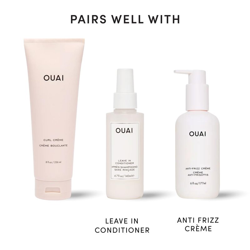 OUAI Curl Cream - Curl Defining Cream with Chia & Linseed Oil for Enhanced Definition & Hydration | 8 oz