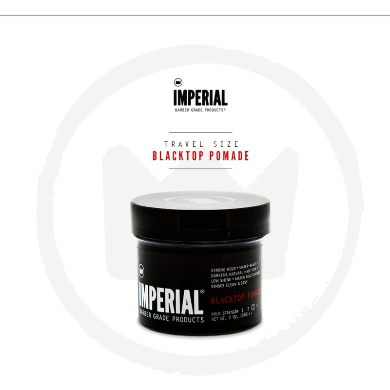 Imperial Barber Pomade, Blacktop, 2 oz